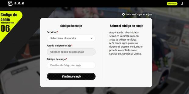 Zenless Zone Zero - Cómo canjear códigos desde la web