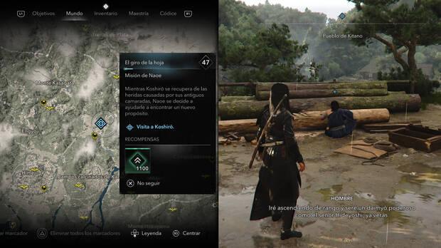 Assassin's Creed Shadows - Localización misión secundaria El giro de la hoja