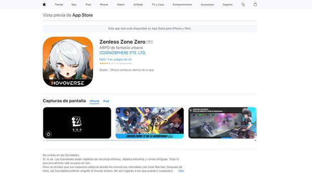 ¿Cómo descargar gratis Zenless Zone Zero en móviles iOS?