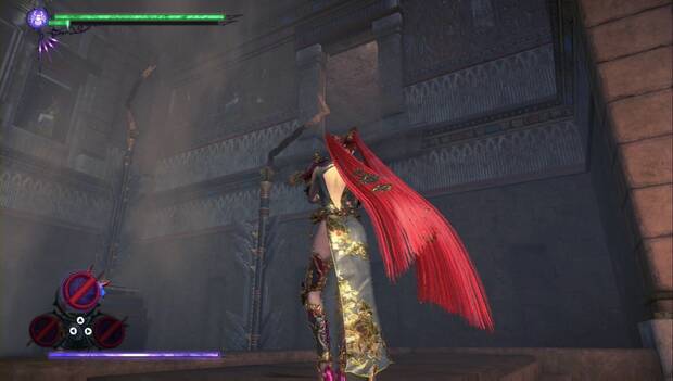 Bayonetta 3 - Fragmentos de corazón de bruja del Capítulo 9: puerta que lleva al bloque que activa la contrarreloj del fragmento de corazón de bruja #39