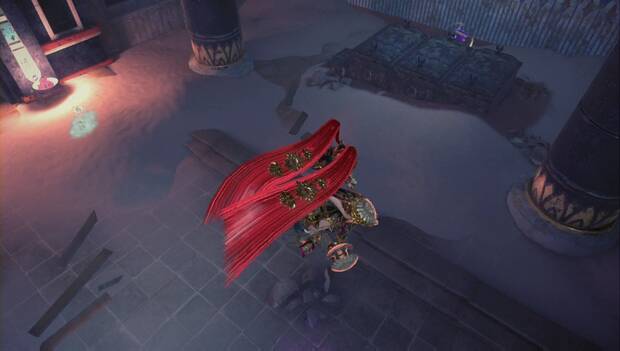 Bayonetta 3 - Cajas con figura del Capítulo 9: caja con figura #6 en el lado derecho de la sala que se abre al mover todos los molinos con Malphas