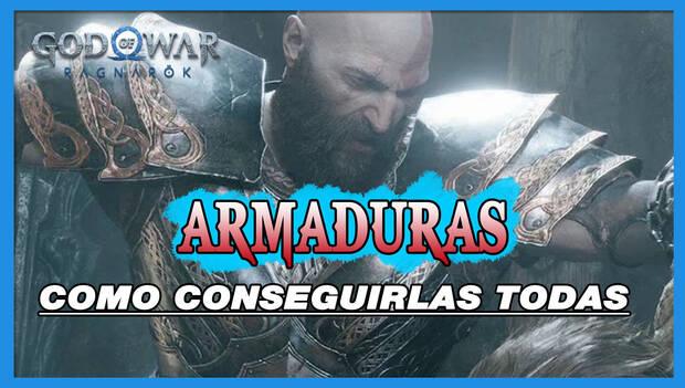 God of War Ragnarok - Portada del nodo de armaduras